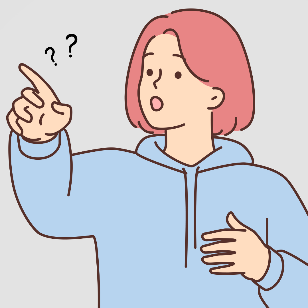 picture of woman pointing questioning something picture of woman pointing questioning something